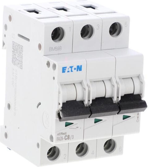 Power Switch 3p C 8a 6ka Faz6-c8/3 177405