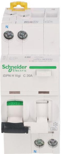 Schneider Differential Switch Idpn H Vigi 1p+n 20a 30ma Type A A9d37620