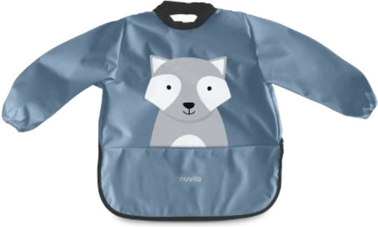 Nuvita Ποδιά Υφασμάτινη με Μανίκια Powder Blue