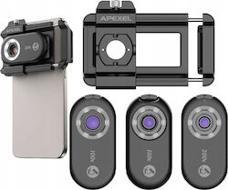 Apexel Lentilă 3x Microscop Digital 200x 150x 100x Filtru Cpl Telefon Phone/apl-ms3in1