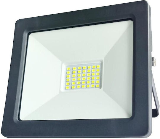 Germina Στεγανός Προβολέας LED 30W Φυσικό Λευκό 4000K IP65