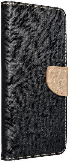 Xiaomi Redmi 13 4g Калъф NetOne Fancy Diary Book Style Портмоне Черен Златист