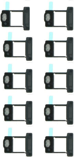 Apple Iphone Xr Anti-dust Mesh Frame Battery Door Microphone 10pcs White Original