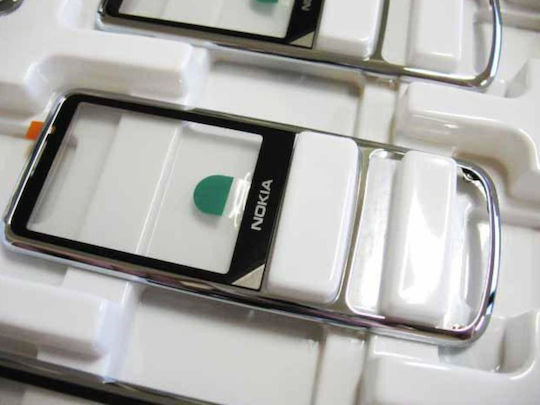 Nokia 6700 Slide Front Cover Silver Original