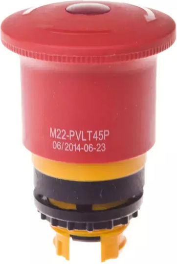 Antriebssicherheitsknopf Rot Durch Drehung Beleuchtet M22-pvlt45p 121460