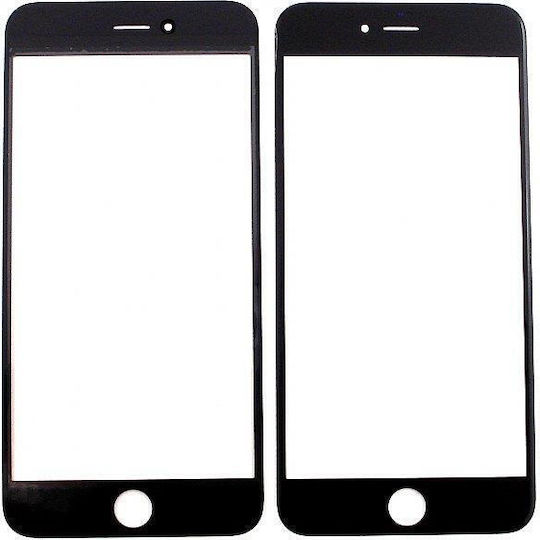 Apple iPhone 6 Plus Glas Bildschirmlinse Ersatz Schwarz Hochwertig Oem