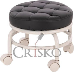 Crisko Wheeled Stool Black
