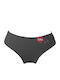Baumwoll Damen-Slip Schwarz 0787-Schwarz-L