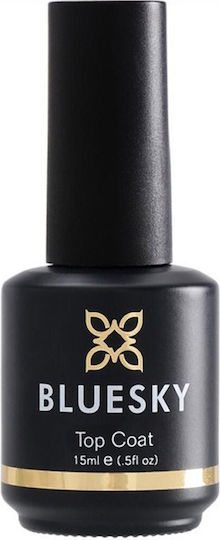 Bluesky Top Coat για Ημιμόνιμα Βερνίκια 15ml