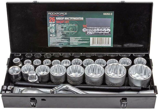 Rockforce Καστάνια με Καρυδάκια 3\4" 26τμχ