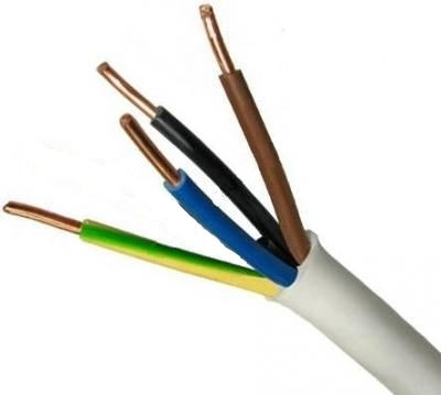Ydy Wire 4x1.5 Zo White 450/750v
