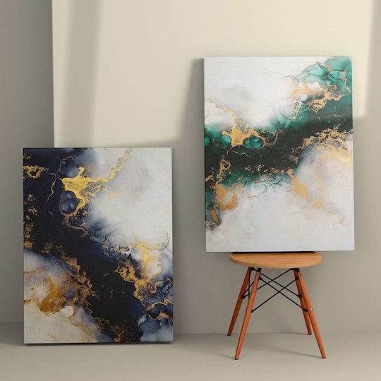 Wall Painting 2 Pieces Fb94839 Printed Canvas 50x3 Thickness X70cm X2