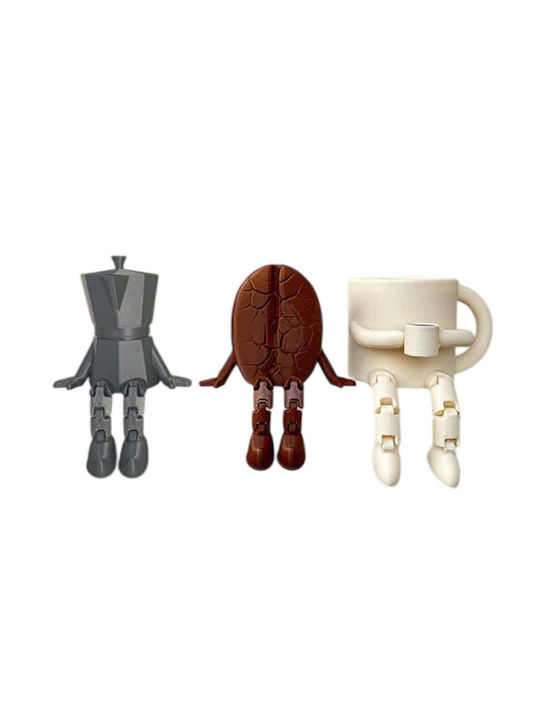 Aberto Design Set Decorative Figures Made of Plastic 8cm 3 Pieces