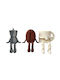 Aberto Design Set Decorative Figures Made of Plastic 8cm 3 Pieces