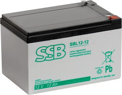Ssb Sbl 12-12 Ssb Rechargeable Battery 12v/12ah T2 Faston 4.8mm Ssb Sbl 12-12 Ssb Rechargeable Battery 12v/12ah T2 Faston 4.8mm