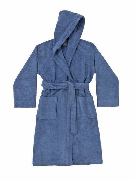 Zucchi Collection Zucchi Collection Unisex Bademantel mit Kapuze Blau