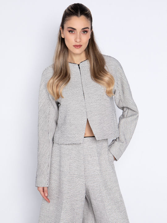 Toi&Moi Women's Gray Blazer