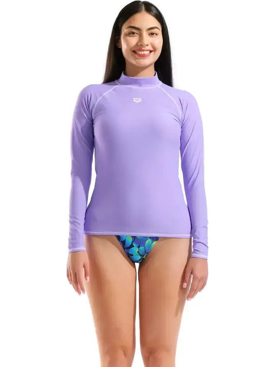 Arena Rash Vest Sun Protection Purple Shirt