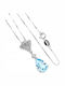 Delicate Natural Sky Topaz Necklace White Topazes