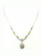 Colier Argint Olivine Safire Diopside