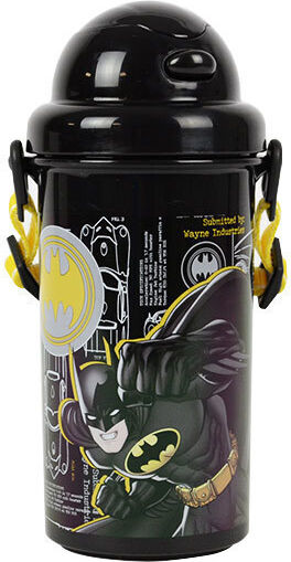 Graffiti Παιδικό Παγούρι Batman Πλαστικό με Καλαμάκι 500ml