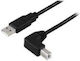 Microconnect USB 2.0 Кабел USB-A мъжки - Черен 10m USBAB2ANGLE10