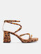 Damen Sandalen Animal Print