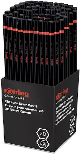 Rotring Bleistifte Schwarz Prüfung 2b Box 72 Bleistifte