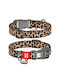 Waudog Collar Leopard Plastic S