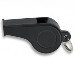 Σφυριχτρα Πλαστικη Black Whistle Ring 4 Cm 33032