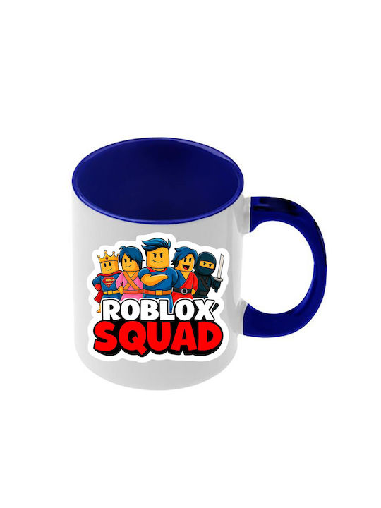 Roblox Tasse Dunkelblaue Griff Innenseite