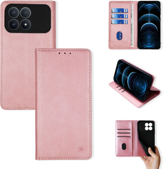 Vintage Magnet Brieftasche Wallet Sonique Xiaomi Poco F8 Pro 5g Rose Gold