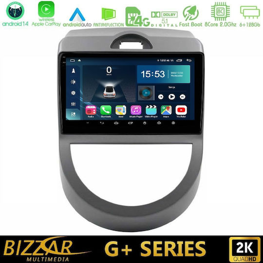 Bizzar Auto-Audiosystem für Kia Seele 2009-2011 mit Touchscreen 9" Bluetooth USB WiFi GPS Apple CarPlay Android Auto