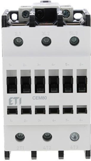 Power Contactor 80a 3p 230v Ac 0z 0r Cem80.00-230v-50/60hz 004650103