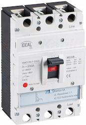 Compact Switch Mccb Kmccb-f-200a 3 Poles 36ka 380/415v Ac 50ka 220/230v Ac Ip20 36291