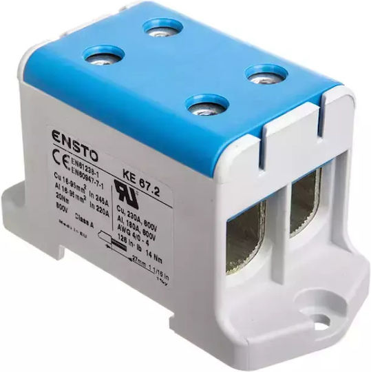 Distribution Terminal Al Cu 16-95mm2 Blue Ke67.2