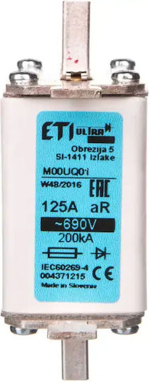 Вложка Предпазител Nh00 125a Ar 690v M00uq01 004371215
