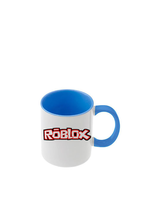 Roblox Tasse Blau Mit Griff Innen