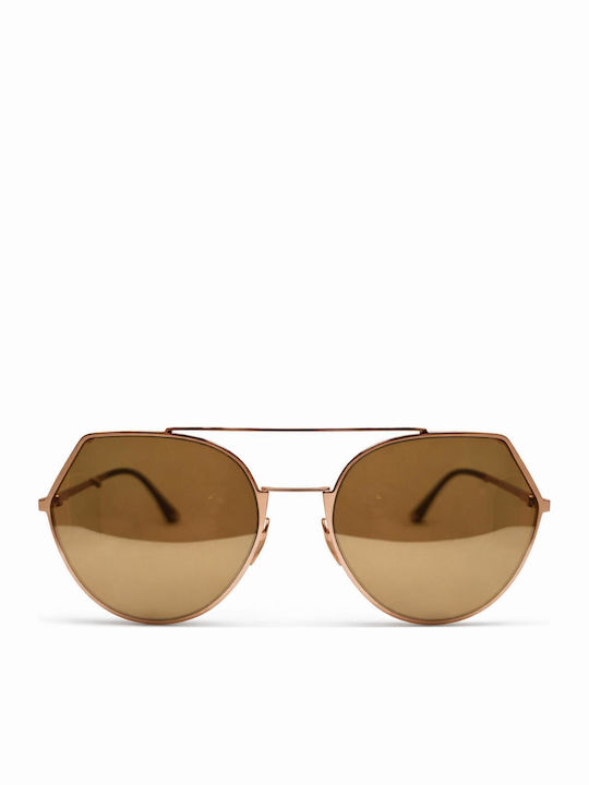 Fendi Women's Sunglasses with Gold Metallic Frame FE-0194-DDB