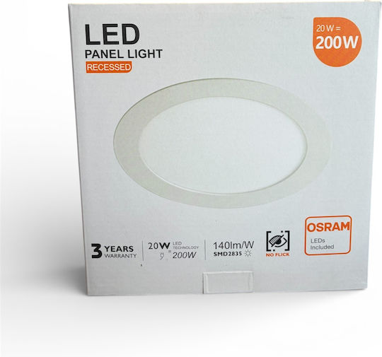 Osram Vertieft LED-Panels 20W