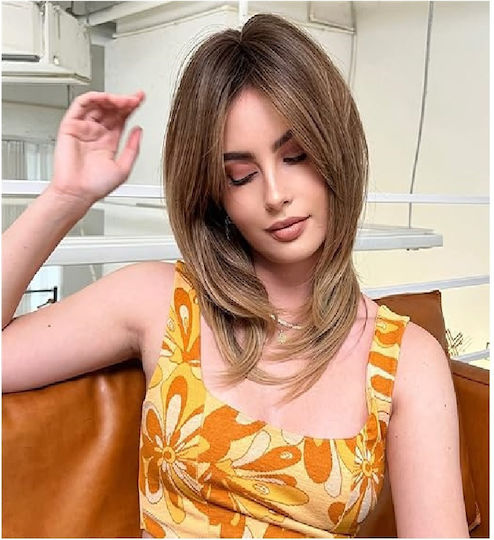 Animis Beauty Περούκα με Συνθετική Τρίχα σε Ξανθό Χρώμα 40cm