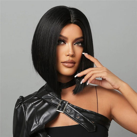 Animis Beauty Perucă Cu Păr Sintetic Negru 30cm