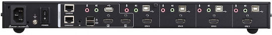 Aten CM1284 Comutator KVM și de Date cu Audio USB HDMI