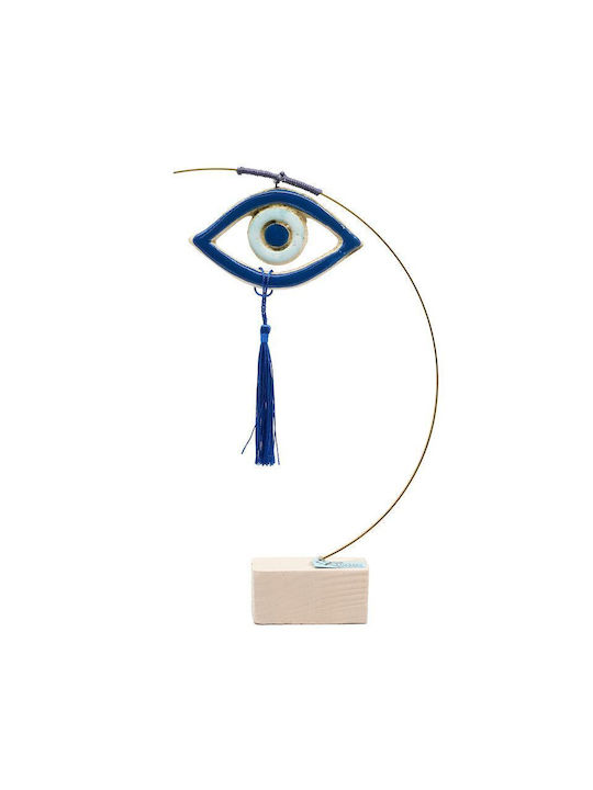 Rozos Ceramics 43-941 Handmade Ceramic Eye Tabletop Decor 6x25