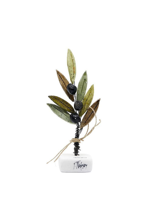 G. Niarxou Handmade Ceramic Olive Base 8x19