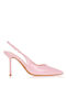 Pointed Toe Heels in Patent Leather with Stiletto Heel Pink