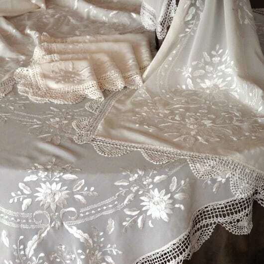 Măsuță În Carouri Mătăsoasă Set 5 Bucăți Bej 125x125 cm