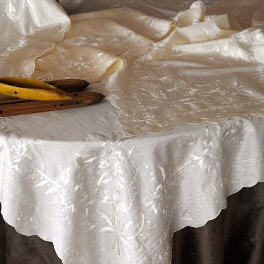 Măsuță În Carouri Mătăsoasă Set 5 Bucăți Albăstru 125x125 cm