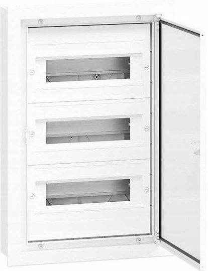 Flush-mounted Hermetic Switchgear 3x12 Aluminum Door Ip54 Darp 36s Quiteline 9.312