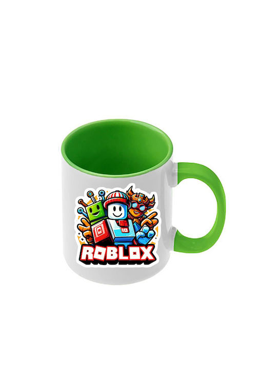 Roblox Tasse Offene Grüne Griff Innen